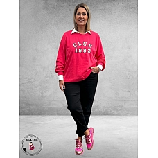 Kaffe Curve Sweatshirt Violi Club 1993